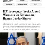 Joy Reid Instagram – From the @wsj — The International Criminal Court’s prosecutor is seeking arrest warrants for Israeli Prime Minister Benjamin Netanyahu and the leader of Hamas in Gaza, Yahya Sinwar, a move that Israeli officials have warned could scuttle efforts to end the conflict in the enclave.

An ICC court would need to decide whether to issue a warrant for their arrests. 

Full story at @wsj