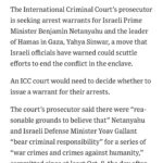 Joy Reid Instagram – From the @wsj — The International Criminal Court’s prosecutor is seeking arrest warrants for Israeli Prime Minister Benjamin Netanyahu and the leader of Hamas in Gaza, Yahya Sinwar, a move that Israeli officials have warned could scuttle efforts to end the conflict in the enclave.
An ICC court would need to decide whether to issue a warrant for their arrests.
Full story at @wsj