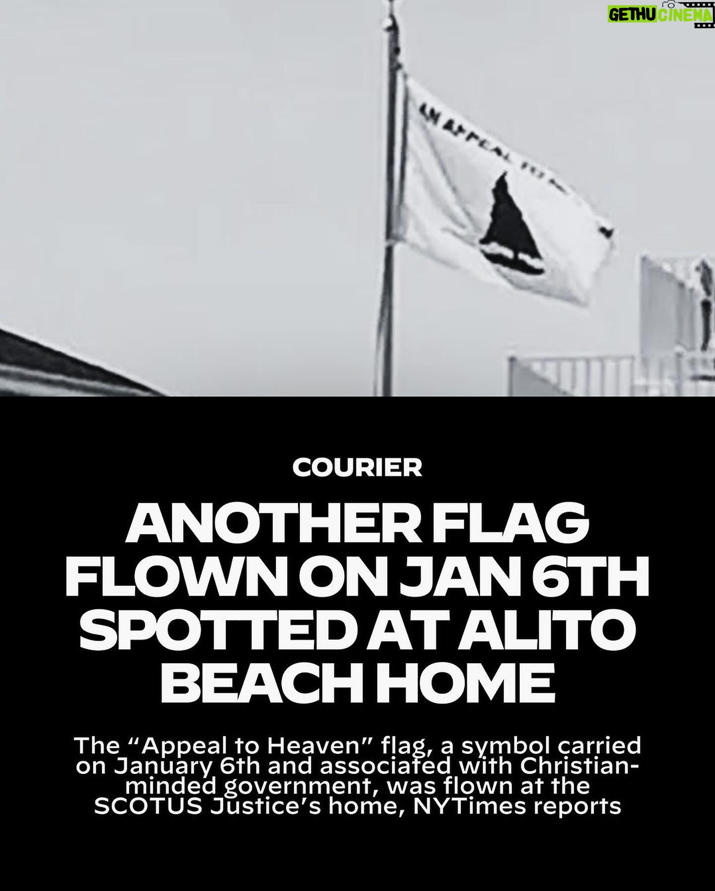 Joy Reid Instagram - This is not ok, folks. Samuel Alito is not just an insurrectionist, he is also a clear Christofascist. #impeach . Repost from @couriernewsroom • Yet another symbol used on January 6th was seen flown from yet another home of Supreme Court Justice Samuel Alito — this time from is vacation home in New Jersey, reports the New York Times. “Three photographs obtained by The New York Times, along with accounts from a half-dozen neighbors and passers-by, show that the Appeal to Heaven flag was aloft at the Alito home on Long Beach Island in July and September of 2023,” reports the Times. “A Google street view image from late August also shows the flag.” Follow @couriernewsroom for all the news and analysis you need to survive the 2024 election 🇺🇸