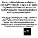 Joy Reid Instagram - What an irony that upon emancipation so many freedmen choose the name Washington for themselves. So many that between then and the descendants of the Washington’s slaves, something like 90 percent of Americans named Washington are Black. . Repost from @blackhistoryunlocked • The story of Ona Judge’s escape begins on May 21, 1796, when she escaped in the middle of a presidential dinner after learning that Martha Washington was going to give her to Washington’s granddaughter. Sources: National Park Service, blackpast.org, All That’s Interesting & New York Historical Society