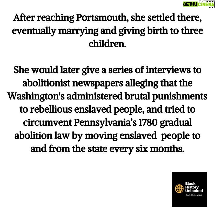 Joy Reid Instagram - What an irony that upon emancipation so many freedmen choose the name Washington for themselves. So many that between then and the descendants of the Washington’s slaves, something like 90 percent of Americans named Washington are Black. . Repost from @blackhistoryunlocked • The story of Ona Judge’s escape begins on May 21, 1796, when she escaped in the middle of a presidential dinner after learning that Martha Washington was going to give her to Washington’s granddaughter. Sources: National Park Service, blackpast.org, All That’s Interesting & New York Historical Society