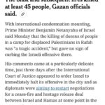 Joy Reid Instagram - Post includes stories from @nytimes @reuters and @thenationalnews.com - international outrage is growing after a designated safe zone in #rafah was hit with Israeli missile strikes overnight.