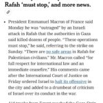 Joy Reid Instagram - Post includes stories from @nytimes @reuters and @thenationalnews.com - international outrage is growing after a designated safe zone in #rafah was hit with Israeli missile strikes overnight.