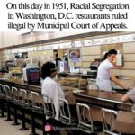 Joy Reid Instagram – Clarence Thomas apparently believes court rulings like this went too far. “Let me get my food shoved out the back window like in the good ole days without the woke government interference!” — Clarence probably… 
.
Repost from @africanarchives
•
On this day in 1951, Racial Segregation in Washington, D.C. restaurants ruled illegal by Municipal Court of Appeals.