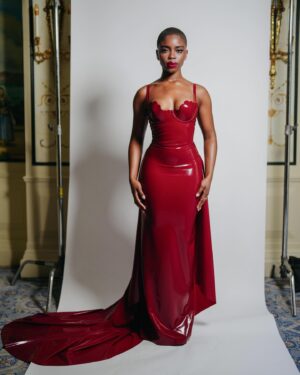 Joy Sunday Instagram - a bloody good time at the BAFTAs 🩸♥️ 

what a night. thank you to @lancomeofficial 🥰

my deepest love and gratitude to the visionary @godarrylgo and the masterful @officialsheiks #daleybeat

hair by @sachamass of course! 💞💞

photos by new faves @nishajohny @jonathanjacobs_ 😘

@theledecompany ❤️

#baftas #joysunday #redcarpet