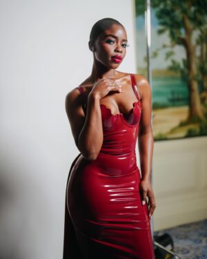 Joy Sunday Instagram - a bloody good time at the BAFTAs 🩸♥️ 

what a night. thank you to @lancomeofficial 🥰

my deepest love and gratitude to the visionary @godarrylgo and the masterful @officialsheiks #daleybeat

hair by @sachamass of course! 💞💞

photos by new faves @nishajohny @jonathanjacobs_ 😘

@theledecompany ❤️

#baftas #joysunday #redcarpet
