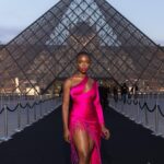Joy Sunday Instagram - I’ll never forget my first visit to the @museelouvre was with @lancomeofficial ✨🥰 makeup by @officialsheiks (love! ha!) 🩷🤎 styled by @godarrylgo with @diondemetries swooping in to save the day 😘 bts by @alexandra_alvaa 📸