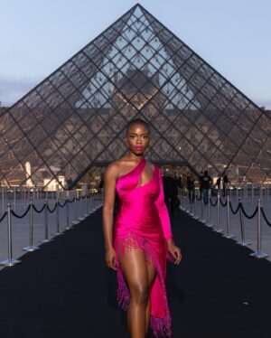Joy Sunday Instagram - I’ll never forget my first visit to the @museelouvre was with @lancomeofficial ✨🥰

makeup by @officialsheiks (love! ha!) 🩷🤎

styled by @godarrylgo with @diondemetries swooping in to save the day 😘

bts by @alexandra_alvaa 📸
