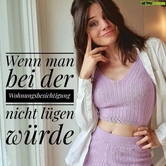 Joyce Ilg Instagram - Wenn man bei der Wohnungsbesichtigung nicht lügen würde... Was für ein Blödsinn rauskommt, wenn wir improvisieren, seht ihr hier! 😂🙈 Hahaha. #Wohnungssuche #Wohnungsbesichtigung @chrishalb12 #Vermieter #Mieter #nichtlügen