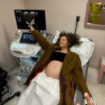 Jude Demorest Instagram - final ultrasound 🖤 see you IRL babygirl 😭