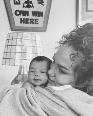 Jude Demorest Instagram - belly baby update: loves a spa day 🧖🏽‍♀️💘