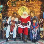 Jude Demorest Instagram - our first time meeting Santa… and Spider-Man… and Black Panther and Okeye… in the same day?! a VERY Merry Christmas to you and yours from me & mine.🤍🙏🤘🕸️❄️🎄👼🏽