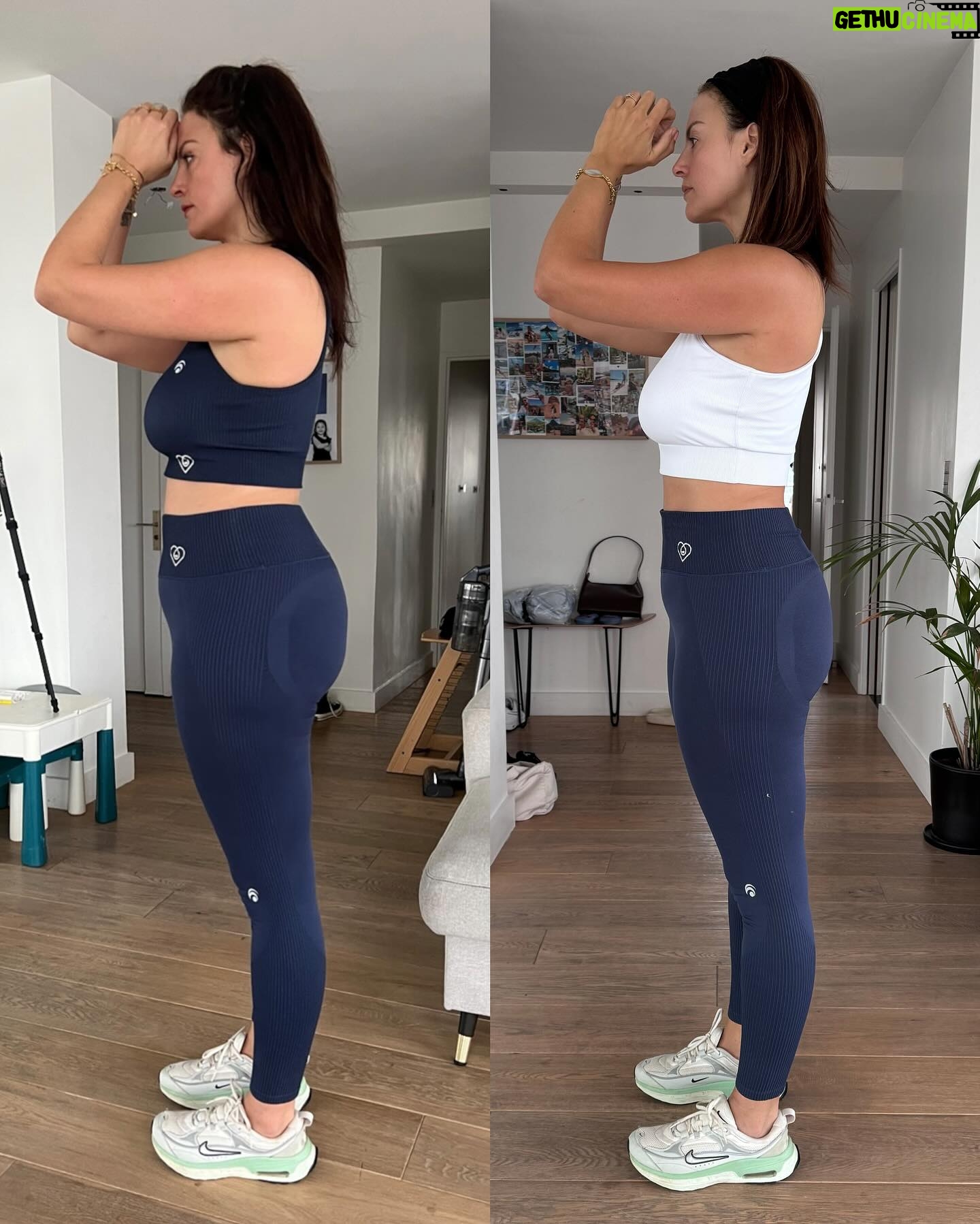 Julia Flabat Instagram - Houra, Je rentre dans mon jean fétiche (photo 1) 💃🏻!!!! Voici mon ÉVOLUTION entre Janvier et mars 2024 : -5kg (photo 2 et 3) Je ne m’en rendais pas trop compte mais oui, j’ai qd même bien perdu en à peine 2 mois !!! En janvier, j’ai eu un déclic, je ne me supportais plus. Avec une copine on a commencé par bannir le sucre. Alors pas tous les sucres , mais surtout ceux qu’on retrouve dans les gâteaux, desserts, gourmandises. On s’envoyait une photo dès qu’on était sur le point de craquer, et le fait de rendre des comptes ça a carrément fonctionné sur moi. J’étais tellement déterminé que ça ne me disait même rien d’en manger. Bon je craquais parfois sur un carré de chocolat noir, mais ça me suffisait amplement. Le reste de mon alimentation était normal, je mangeais quand j’avais faim, de tout. Ensuite en parallèle , je me suis inscrite sur @gomybody , et j’ai commencé le programme BODY TRANSFO 3 à la maison ! Ça consiste à faire tous les jours (sauf le weekend) des petits exo de sport à la maison durant 20 à 30 min. Je pensais que ce serait hardcore de tenir 5 jours par semaine, mais en répartissant bien mon emploi du temps, je trouvais toujours un moment pour les faire. Tout était une question de motivation. Et j’ai tenu, je me suis même surprise à être pressée de faire ma séance de sport dès mon réveil. Les circuits n’étaient pas si compliqués à exécuter et ça me motivait davantage. Dès le 1er mois, j’ai eu grave des résultats, j’étais hyper motivée. Ensuite, j’avais peur de perdre le rythme avec mon voyage en Afrique mais j’ai continué les séances. Bon pas 5 fois par semaine, mais j’en ai fait quelques unes. Et en 2 mois j’ai perdu quasiment 5 cm sur tout le corps. Et surtout , j’ai perdu la bouée de grossesse du bas ventre 🙏🏼 Un grand merci pour tous ceux qui m’ont encouragé et félicité ! Vous ne savez pas à quel point ça me motive encore plus pour ne rien lâcher ! Je suis encore à 5kg de mon objectif 💪🏻 Et je suis plus que ravie d’avoir motivé certaines d’entre vous ! C’est ma plus grande satisfaction de pouvoir vous donner de la force également 😅 WE CAN DO IT GIRLS 💪🏻 Ps : 5 gagnantes pour le concours @gomybody , rdv en story !!!