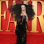Julia Fox Instagram – Another ICONIC evening at the @vanityfair Oscar party!! Thank you @radhikajones and the whole team for having me again this year 🖤 🦢 I had such an amazing night I didn’t go to sleep til 4 and my call time was 7… hence why this post is coming a day late. Anyway swipe if you want to see what the dress was supposed to look like vs what it looked like on the carpet lol 🤦‍♀️😭