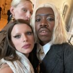 Julia Fox Instagram - PARIS IS BURNING AND THE KIDS ARE ON FIRE 🔥🔥🔥 I got to meet so many brilliant designers, some only at the beginning of their careers. ~Truly from the bottom of my heart thank you for allowing me the honor of wearing your art ~🥹🥹♥️ and shout out @brianaandalore for the vision 🎯
