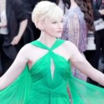 Julia Garner Instagram - Was so happy I got to see “Astroid City” while I was in @festivaldecannes. Such a fan of Wes Anderson. Thank you @gucci for the dreamiest green dress and jewelry. 💚💚💚