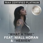 Julia Michaels Instagram - What a week it has been. I released Sorry To Me Too, got my first country Grammy nomination with an amazing group of people and now TWO of my songs have been certified platinum! I am so grateful ❤️