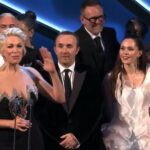 Julia Sanina Instagram - Українсько-британське «Євробачення-2023» отримало нагороду у номінації «Найкраще шоу у прямому етері» від головної телевізійної премії Сполученого Королівства Великої Британтії BAFTA Television Awards. Для мене було великою честю розділити цей вечір з командою BBC.