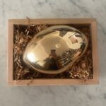 Julianne Moore Instagram - @kellyaklein has been producing ceramic works for years - I have one of her gorgeous eggs. Now she has collaborated with artist @nancy_pearce on a beautiful bronze piece - Kelly made an egg in porcelain, and Nancy created a mold and cast the egg in bronze. And they are very generously donating the proceeds of the sales to gun violence prevention. Thank you Kelly and Nancy, for doing this work. To purchase one of these beautiful pieces, dm @kellykleinceramics and check out her website at the link in my bio!