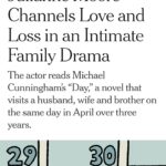 Julianne Moore Instagram – Thank you @nytimes for choosing #michaelcunningham ‘s beautiful book DAY as their audiobook of the week! It was a privilege to record his exquisite language. @penguinrandomhouse