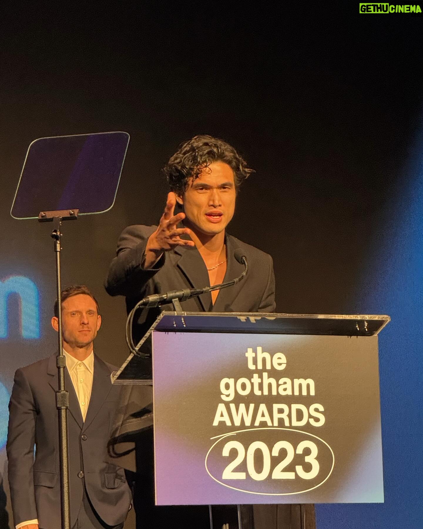 Julianne Moore Instagram - He won!!! Congratulations Charles Melton we love you!!! @maydecemberfilm @melton @netflix #gothamawards