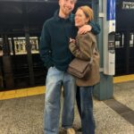 Julianne Moore Instagram – @cal_freundlich and his mom take the subway home after the @nyknicks game at @thegarden 🧡💙