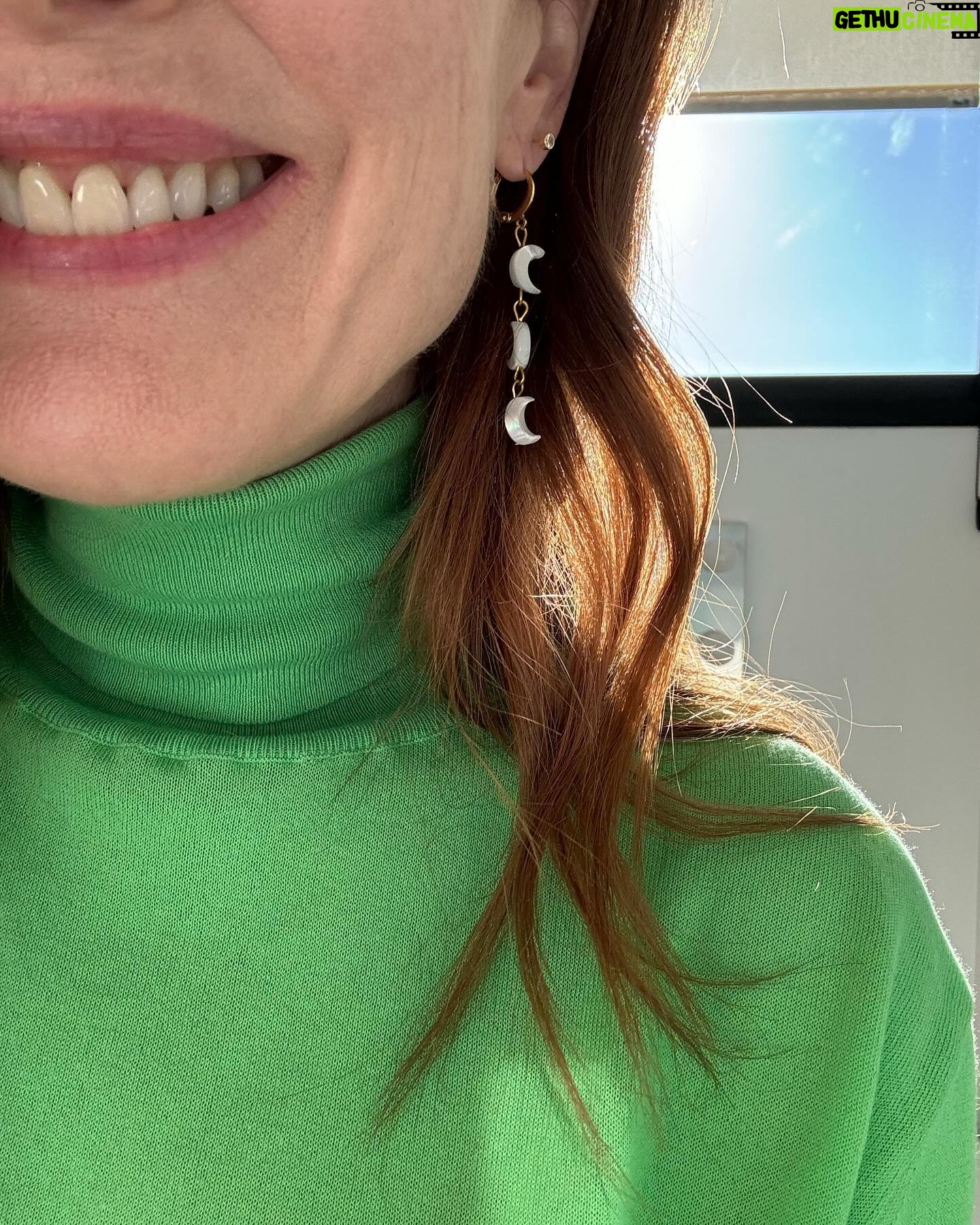 Julianne Moore Instagram - Madrid ❤️ La Voyage Dans La Lune earrings Boogie Nights earrings @hemisferio.luna