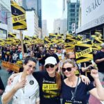 Julianne Moore Instagram – On 5th Ave today at the New York City  Labor Day Parade! Proud to stand with @samantham01 @ginagershon @sagaftra @wgaeast and all the other great unions in NYC. #sagaftrastrong 💪 📸 @freundlich96