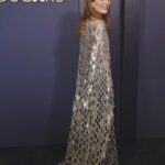 Julianne Moore Instagram - Last night @theacademy honored the extraordinary work of Mel Brooks, Angela Bassett, Carol Littleton, and Michelle Satter. It was a joy to celebrate them. Thank you for your work. And thank you to @maisonvalentino @pppiccioli @kateyoung @fabricioormonde @elaineoffers @marktownsend1 @thuybnguyen @nataliegilhool and @carolinedejean especially for getting me there! ❤️