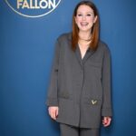 Julianne Moore Instagram - Thank you for having me, Jimmy 😊 @fallontonight @maisonvalentino @sidneygarber @kateyoung @nataliegilhool @hairbyorlandopita @romyglow