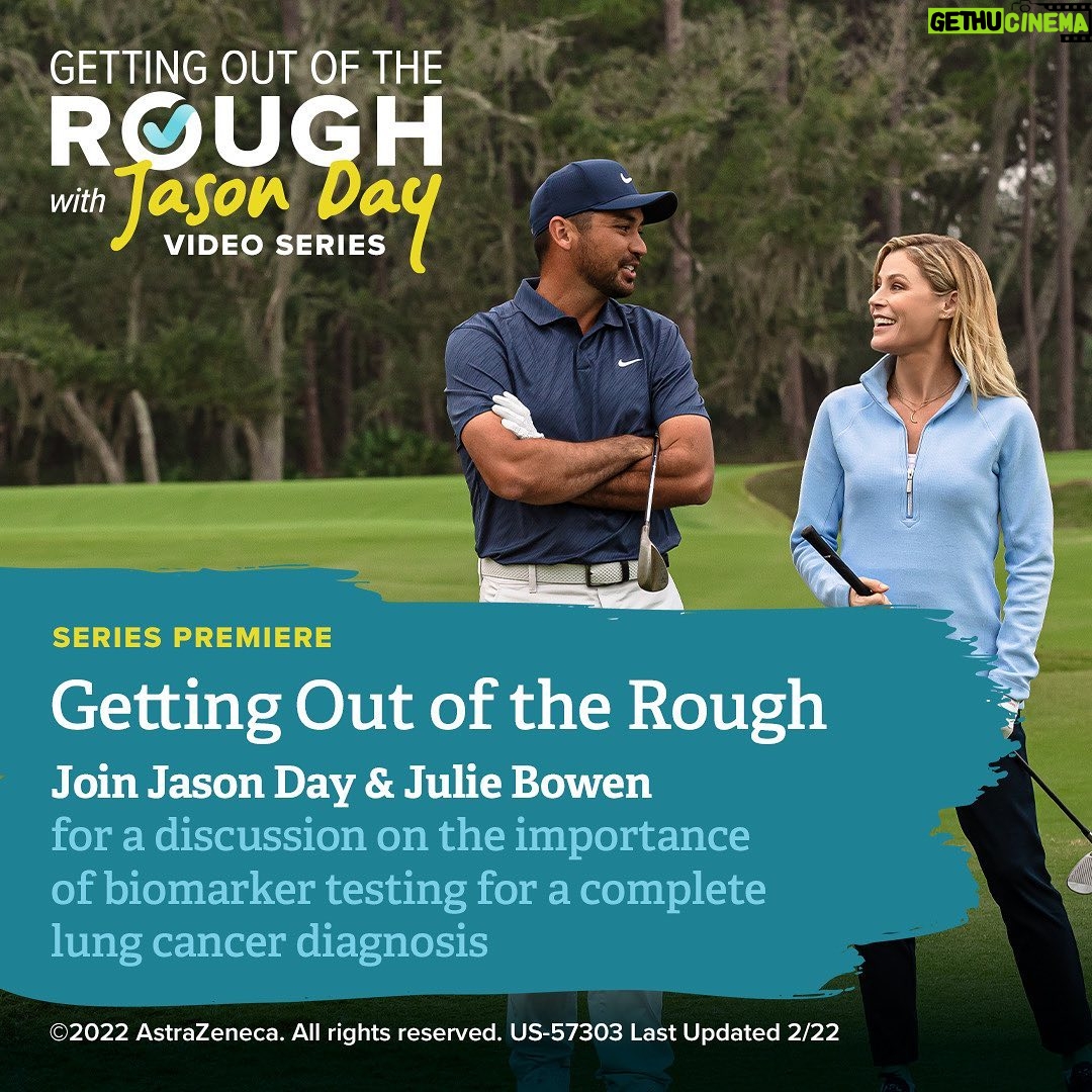 Julie Bowen Instagram - Knowing your treatment options is an essential first step! In #GettingOutoftheRough, I’m talking to @jasondayofficial about the importance of #biomarker testing after a #lungcancer diagnosis. #LCSM #ad DiagnosisStories.com/J5