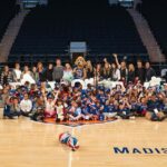 Julie Bowen Instagram - Such a special day at @baby2baby’s Back2School distribution at @thegarden where we provided New York students with everything they need for the classroom plus an unforgettable experience on the court at MSG!”