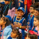 Julie Bowen Instagram - Such a special day at @baby2baby’s Back2School distribution at @thegarden where we provided New York students with everything they need for the classroom plus an unforgettable experience on the court at MSG!”