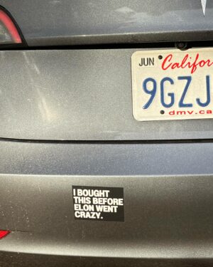 Julie Bowen Instagram - One more reason to love my sister…she rolled up to Christmas with this on her Tesla…🤣