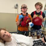 Julie Bowen Instagram - It’s not a vacation without a trip to the ER for a broken wrist… Both bones broken, but John is on the mend and his brothers were total champs.