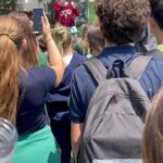 Julie Bowen Instagram – It’s just a tiny snippet, but I couldn’t be prouder of my son at his school’s walk-out in support of women’s reproductive rights.