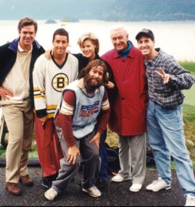 Julie Bowen Instagram - I will never forget Adam convincing Bob Barker to say the iconic line, “the price is WRONG, bi*ch!” Bob was kind and polite and had declined to say the line, but he got swept up in the hilarious fight scene between him and Happy, he just…said it. It’s one of my favorite filming memories ever. In honor of Bob: please remember to spay and neuter your pets. RIP Bob.