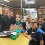 Julie Bowen Instagram - 1 in 3 low-income American families have struggled to afford basic non-food household goods. @JBSKRUB joined @FeedingAmerica at @nvcsinc to provide some of our products to families in need. Join the cause by visiting www.feedingamerica.org/take-action/volunteer
