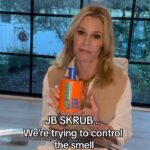 Julie Bowen Instagram - Trying to control the smell because we’ll never control the chaos. . . . . . . . . . #jbskrub #teenskincare #tweenskincare #teens #tweens #boymom #parents #chaotic #teenagers #bodywash #skincare #skincareforteens