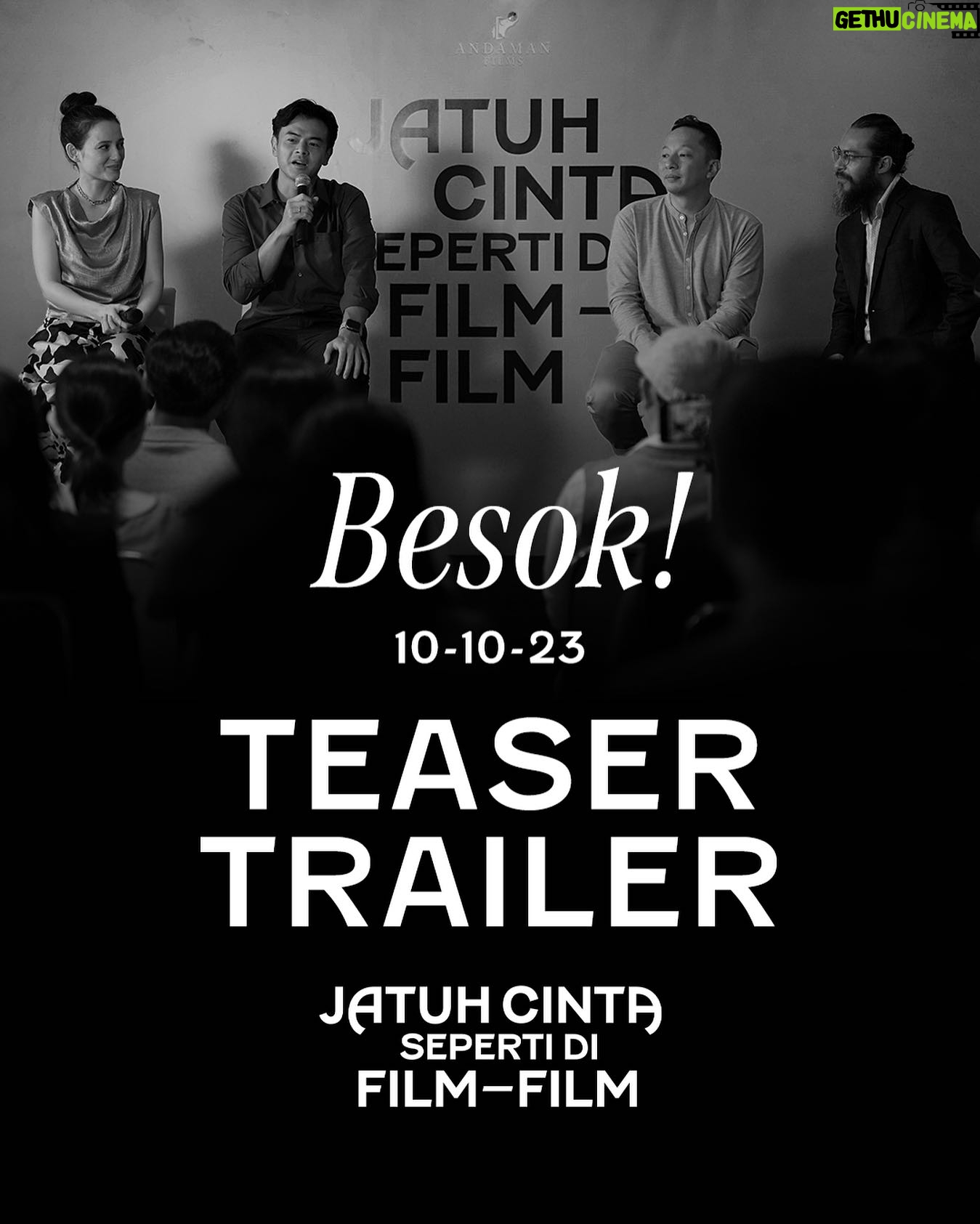 Julie Estelle Instagram - Besok para pemain film Jatuh Cinta Seperti di Film-Film akan memperkenalkan filmnya lewat Teaser Trailer. Nantikan. Pantengin terus akun @imajinari.id di IG, FB, Youtube dan Tiktok. #Jesedef #JatuhCintaSepertidiFilmFilm #kehilanganwarnahidup