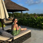 Julie Estelle Instagram - Lots of fun in the sun🌴☀️ Such a beautiful resort and surrounding. Just perfect for our little family getaway. Looking forward to our next visit! @raffles_bali #familygetaway