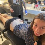 Julien Baker Instagram - 7 shows in to Wild Hearts Tour❤️ here’s a big heaping THANKS to everyone who came to the shows; to our amazing band(s) and crew(s); to Sharon, Angel, and Quinn for having me on this adventure; to @moogsynthesizers for the bloops and @boonetattoos for the ink; and to my lucky SpongeBob socks !!!🧽 (as captured by @stephportphotos )