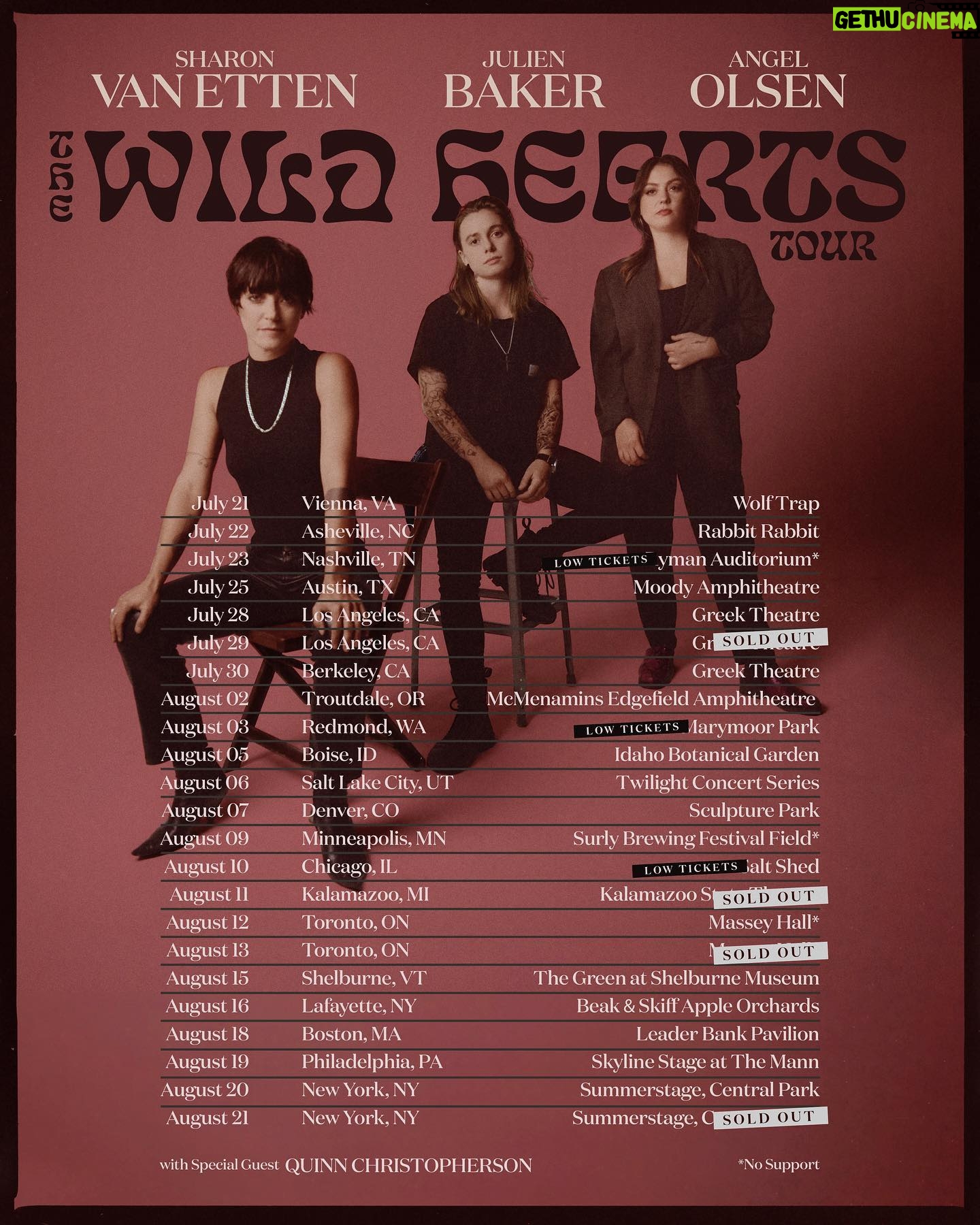 Julien Baker Instagram - one week til tour with @sharonvanhalen, @angelolsenmusic, and @quinnchristopherson! thewildheartstour.com