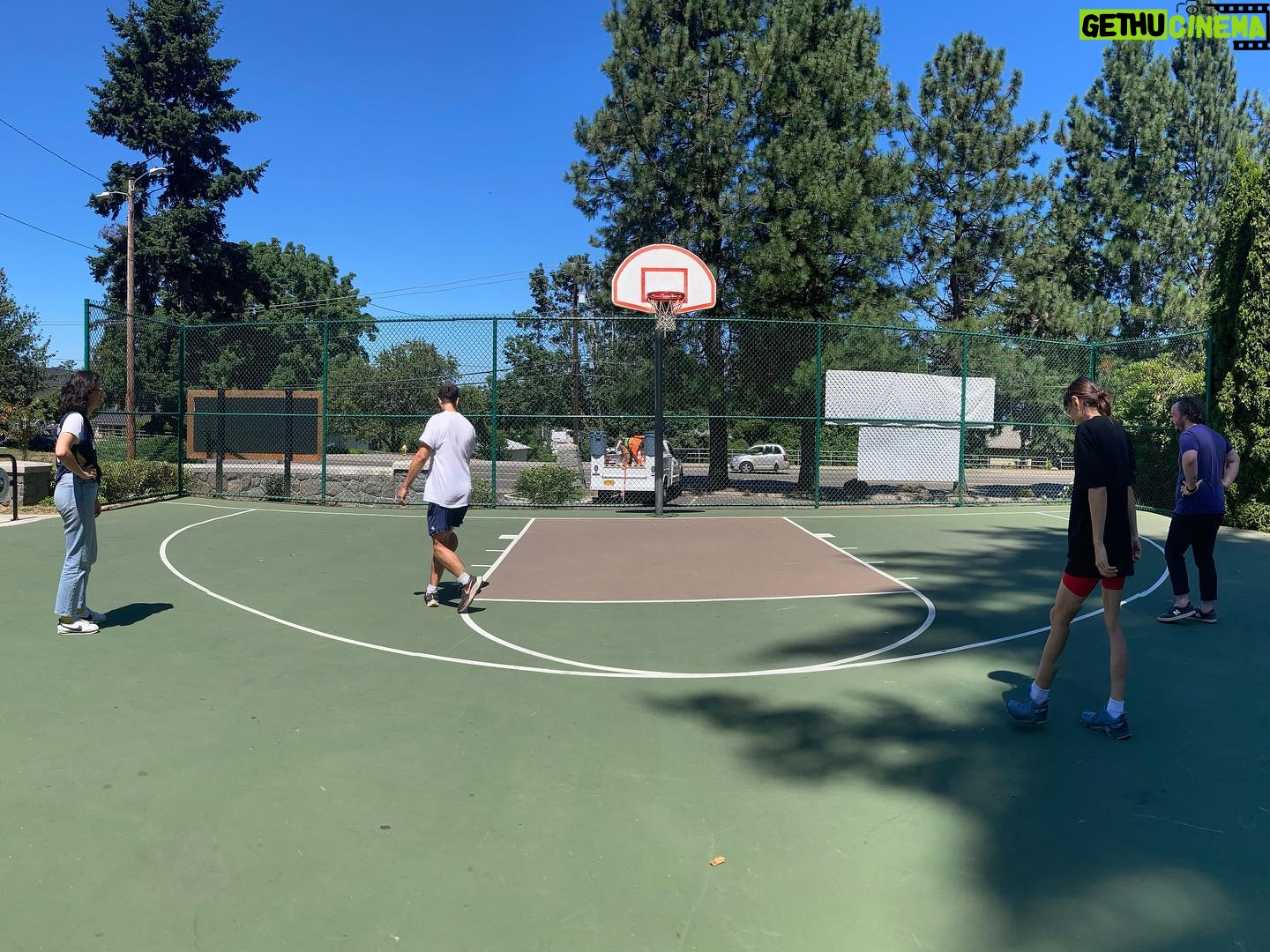 Julien Baker Instagram - We’re at the end, and what a shame. Memories were made, friendships cultivated, gigs saved, and forces joined for a common good! 2000s animated classics were watched, beats were made, hoops were shot, pits were braved! Thank you, thank you, thank you to every single precious soul on this tour for making this such a beautiful experience ❤️🔥🌈🎷 can’t express the love and kindness I’ve felt each day of my journey with Angel, Sharon and Quinn— actual heroes of mine— and all of our crews without whom we would be utterly lost!! So long farewell time to go home watch regular season ball and pet my dog Photo 1 by @katiephilo , photo 3 by @mblitzphoto