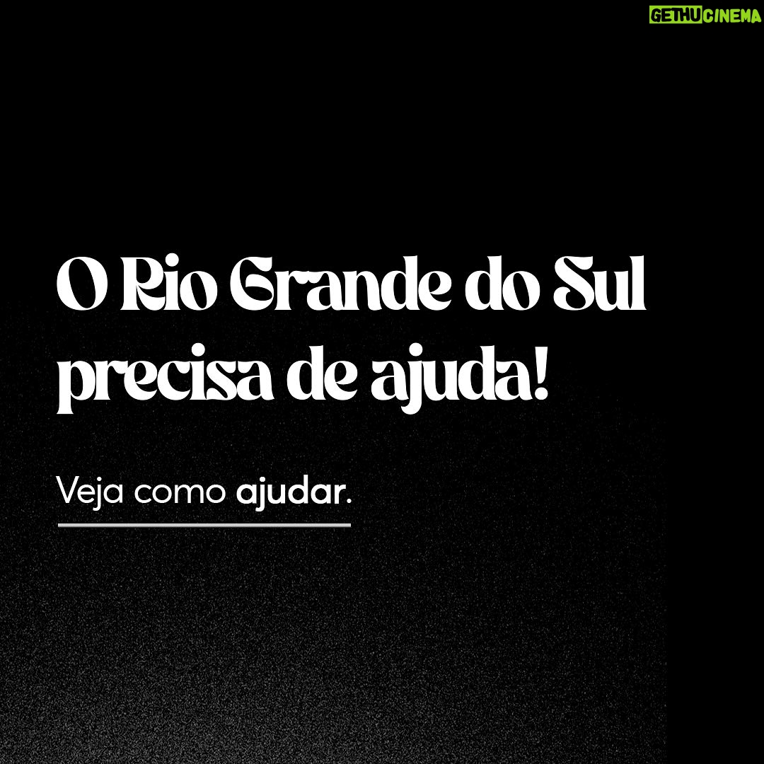 Juliette Instagram - Somos 30 milhões de possibilidades 🖤 Essa é a hora de ajudar! #uniãoartepeloRS