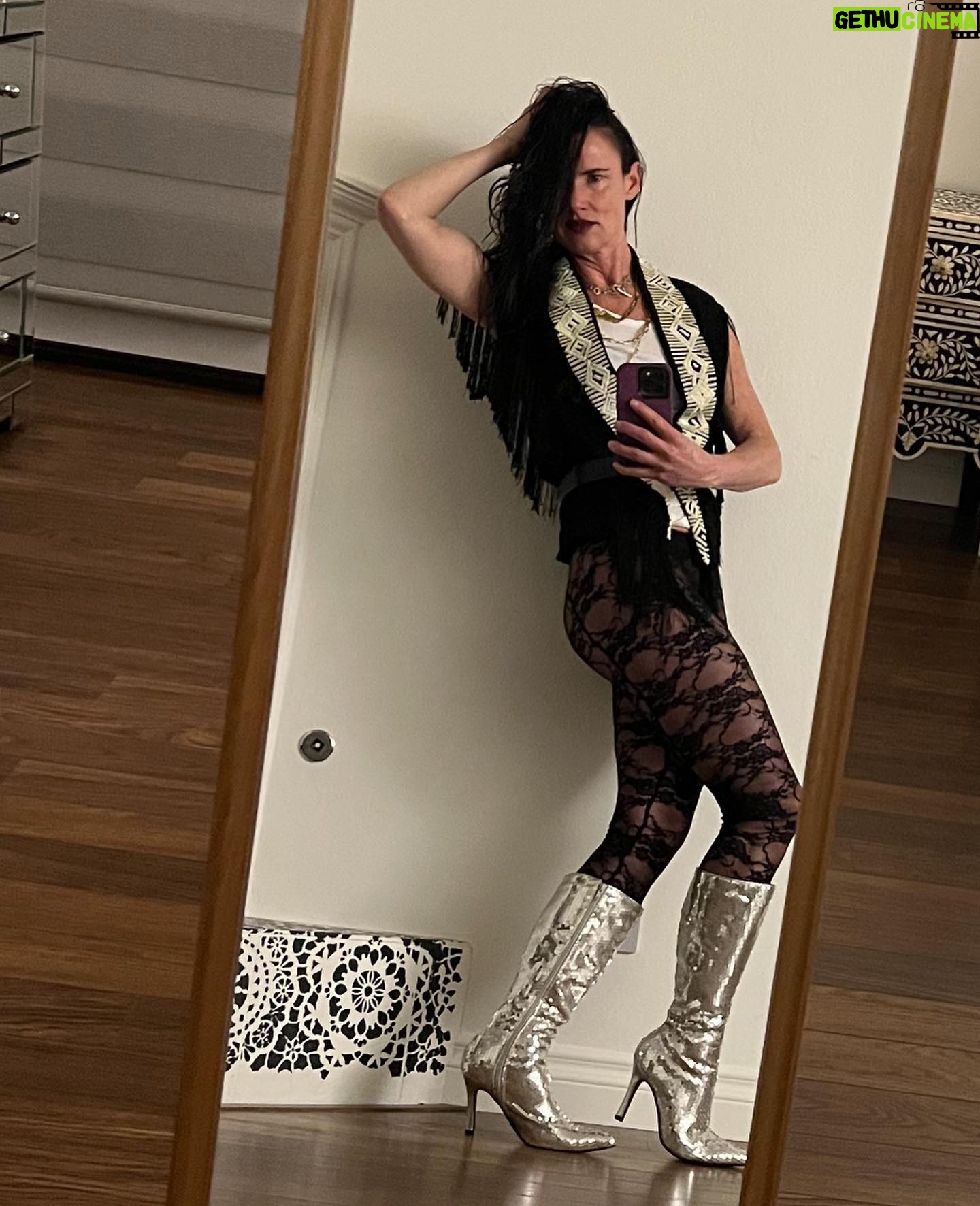 Juliette Lewis - 51.4K Likes - When I organize my closet I always end up trying on possible stage outfits. 🦹♀️ (Rocknroll show coming in June I fckn sware)