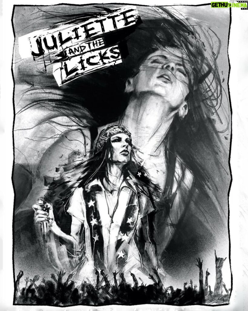 Juliette Lewis Instagram - New poster/flyer Art by one of my faves @viveros_brand Check out his stuff! Love 🙌