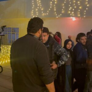 Jumana Karim Instagram - كواليس #غيد هذا المشهد من اصعب المشاهد تصور بعز البرد ساعه ٤ الصبح ومنعرف الرقصه لااني ولا وسام اشتي وبهاء علموني واني علمت وسام وميتين ضحك وسام خجلان واني كذلك وسلامتكم