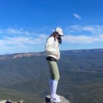 Jung Eun-ji Instagram - Blue⛰️🛩️ #드디어#쿼카영접#🥹