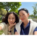 Jung Ryeo-won Instagram - . 윤주언니와 피크닉 🧺 🍹🍓 >_< coming soon❤️